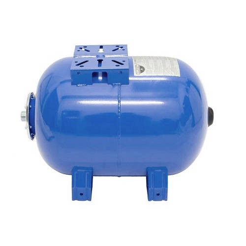 Гидроаккумулятор горизонтальный синий Zilmet ULTRA-PRO - 100л. (PN10, мемб.бутил, фланец стальной) в Екатеринбурге