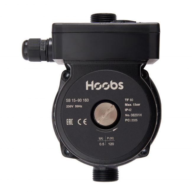 Насос повысительный с корпусом из нерж. стали Hoobs SB 15-90N 160мм 120Вт (с гайками)