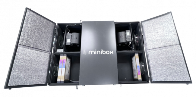 Вентиляционная установка с рекуперацией Minibox.PV.850 Premium в комплекте фильтры на приток G4+HEPA-11, фильтры на вытяжку G4, Wi-Fi modul GTC в Екатеринбурге