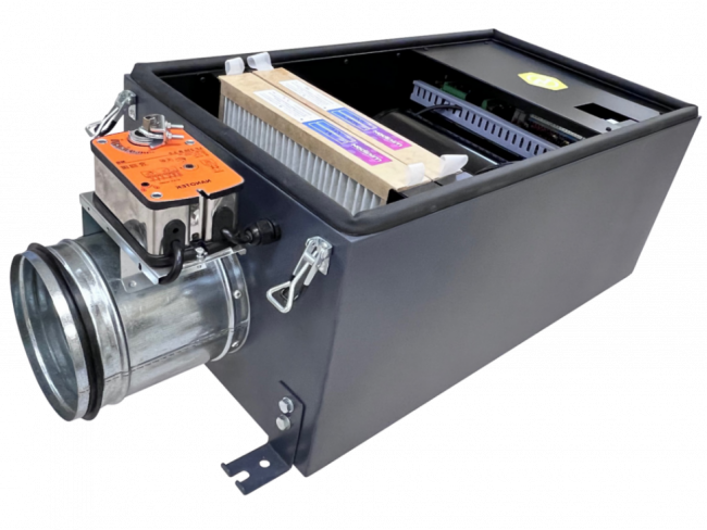 Вентиляционная установка с электрическим нагревом Minibox.E-200-FKO.PREMIUM Вентилятор EC EbmPapst (Германия) в Екатеринбурге