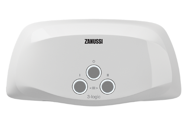 Водонагреватель проточный Zanussi 3-logic 3,5 T (кран) в Екатеринбурге