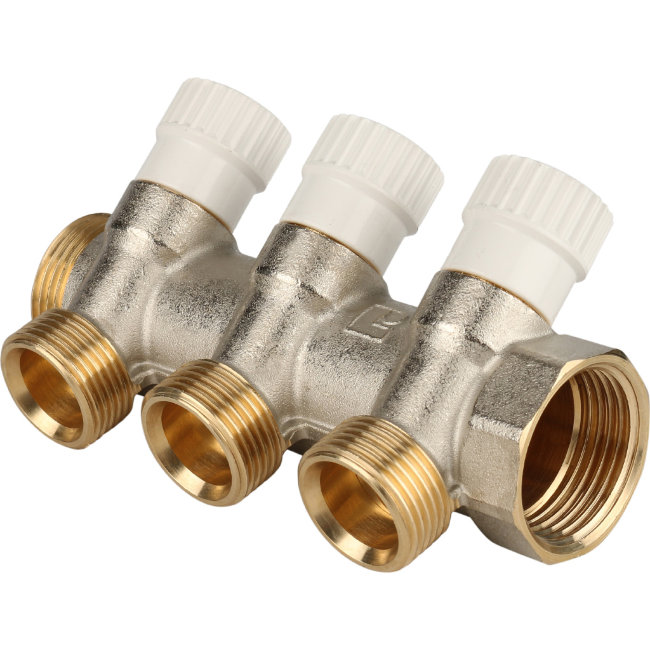 Коллектор распределительный STOUT 1", 3 отвода 3/4"ЕК (SMB 6851 013403) в Екатеринбурге