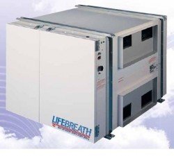 Приточно-вытяжная установка для вентиляции с рекуператором Lifebreath 1200FDPLUS