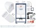 Инсталляция для унитаза 4 в 1 GROHE Solido Perfect с подвесным унитазом