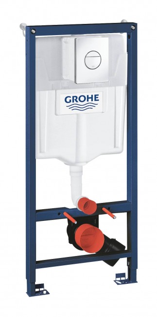 Система инсталляции GROHE Solido 3-в-1 для подвесного унитаза, хром