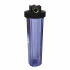 Корпус Вig Вlue 20”, 1"прозрачный для холодной воды (кронштейн, латунные вставки) Акватек