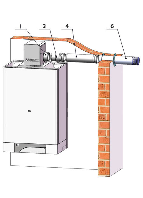 Дымоудаление THERM 1x ø 100 - TRIO 90 T в Екатеринбурге