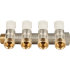 Коллектор 4 отвода с шаровыми кранами STOUT 3/4" 3/4"ЕК (SMB 6851 343404) в Екатеринбурге